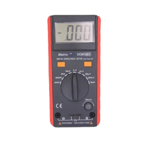 Metrix+ DCM 1501 Digital Capacitance Meter | Wide measuring range of 0.1pF ~ 20mF | Zeroing knob | Data Hold