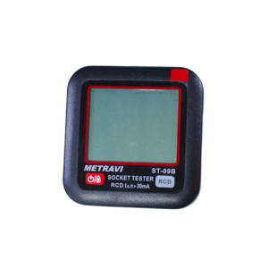 Metravi ST-09B Socket Polarity and Earth Leakage Tester with large display and colour backlit alarms