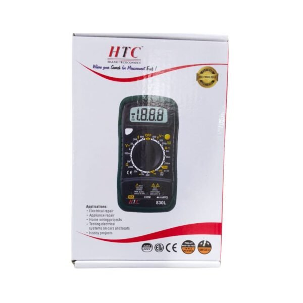 Digit Manual Multimeter with Backlight- HTC DM 830L - Image 2