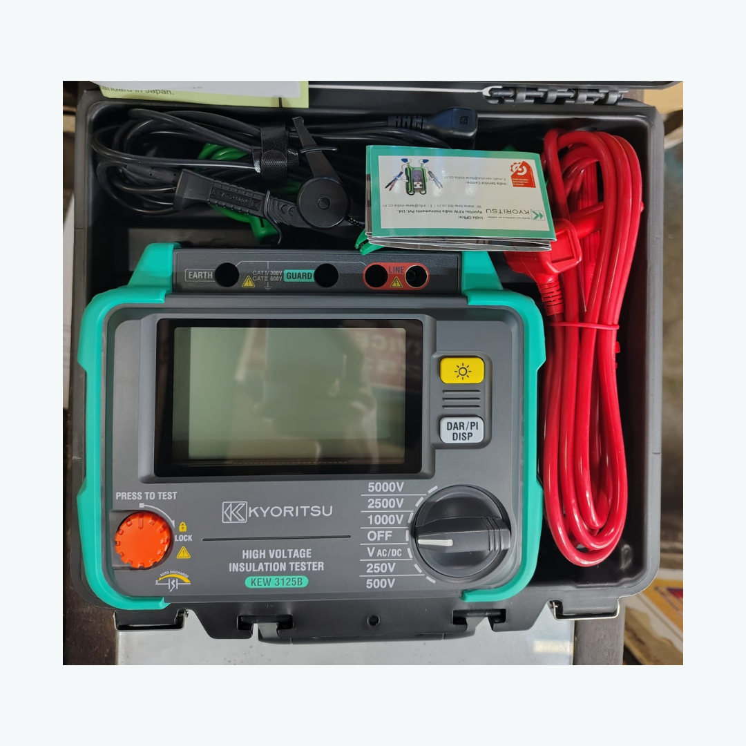 Kyoritsu KEW 3125B Digital High Voltage Insulation Tester, 250V to 5000V Test Range - Image 2
