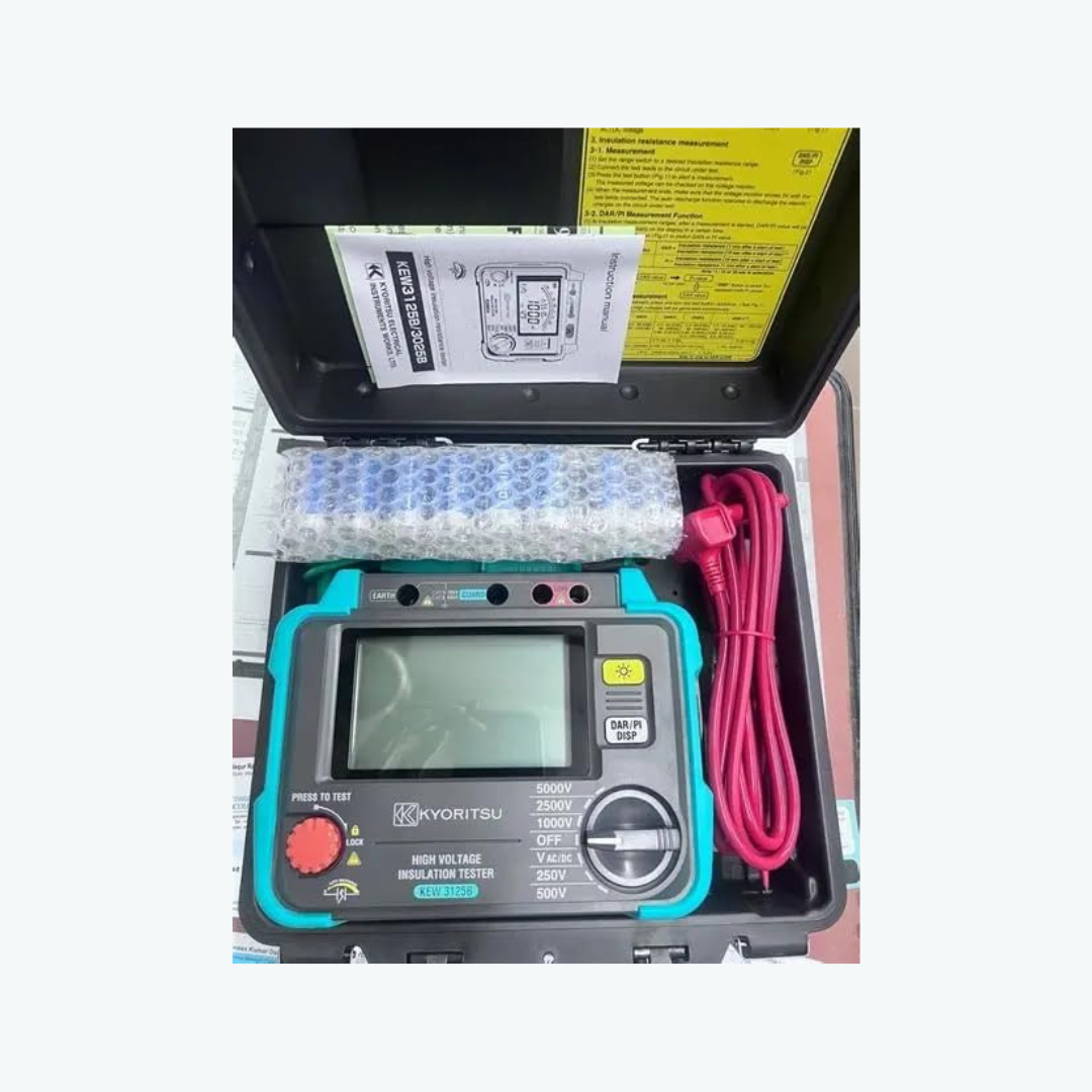 Kyoritsu KEW 3125B Digital High Voltage Insulation Tester, 250V to 5000V Test Range - Image 3