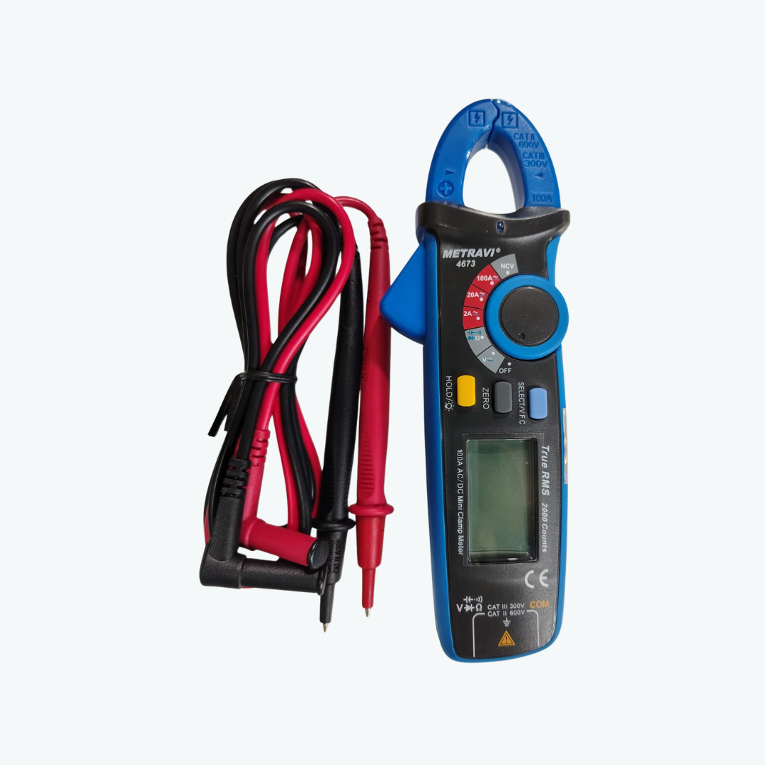 Metravi 4673 Digital AC/DC Leakage Current Clamp Meter